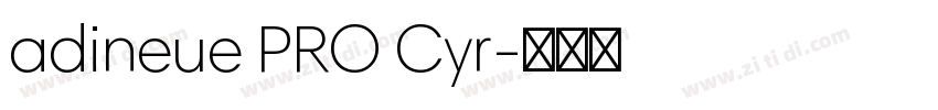 adineue PRO Cyr字体转换